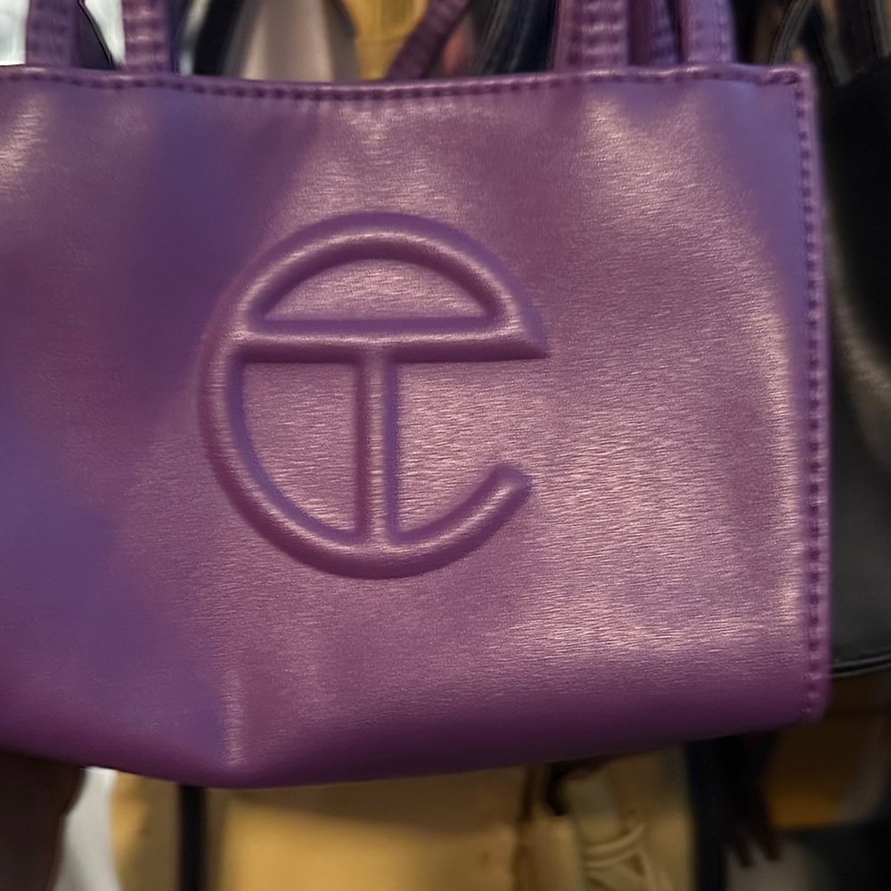 Telfar Mini Bag in Shimmering Purple
